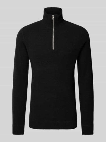 Only & Sons Strickpullover mit Stehkragen Modell 'ETHAN' in Black, Grö...