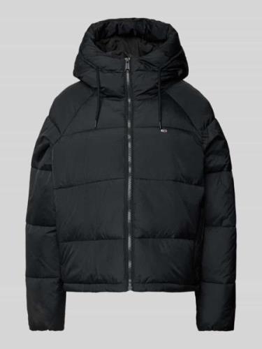 Tommy Jeans Steppjacke mit Kapuze Modell 'VAIL' in Black, Größe XL