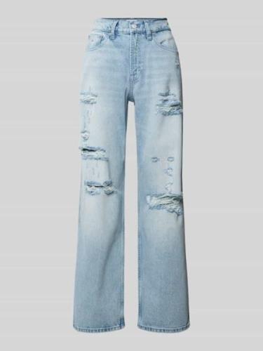 Tommy Jeans Loose Fit Jeans im Destroyed-Look Modell 'BETSY' in Hellbl...