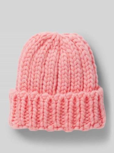 Pieces Beanie mit breitem Umschlag Modell 'JAMMA' in Pink, Größe 1