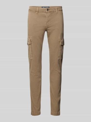 MAC Tapered Fit Cargohose mit Gürtelschlaufen Modell 'Driver' in Beige...