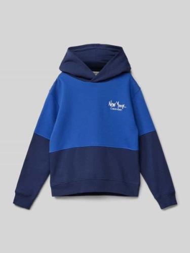 Calvin Klein Jeans Hoodie mit Kapuze in Royal, Größe 128