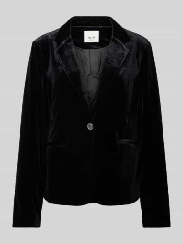 ICHI Blazer mit Reverskragen Modell 'VELVETTY' in Black, Größe L