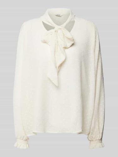 B.Young Blusenshirt mit Schleifen-Detail Modell 'HARIE' in Offwhite, G...