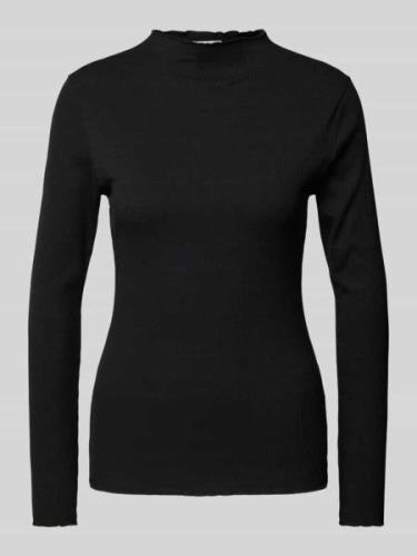 B.Young Longsleeve mit Turtleneck Modell 'Papilone' in Black, Größe L