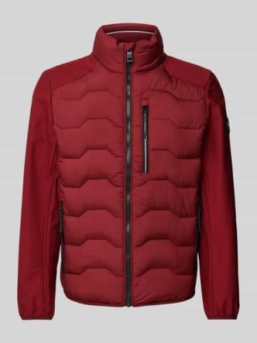 Tom Tailor Regular Fit Funktionsjacke mit Steppnähten in Bordeaux, Grö...