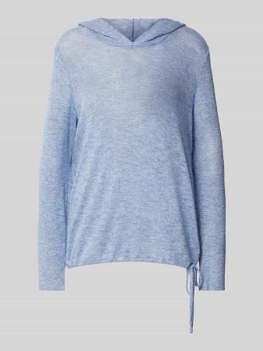 Tom Tailor Loose Fit Hoodie aus Mouline-Garn in Hellblau, Größe L