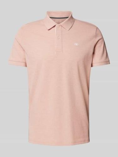 Tom Tailor Poloshirt mit Logo-Stitching Modell 'Basic' in Beige, Größe...