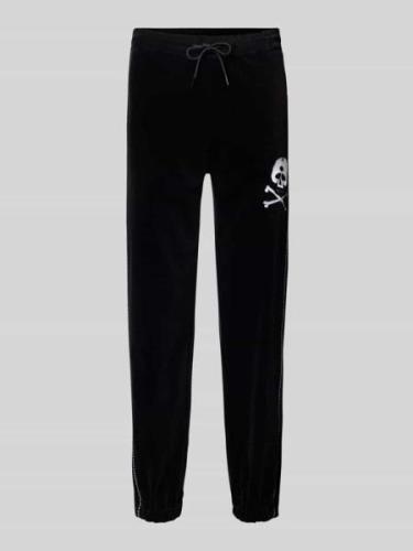 HUGO Sweatpants mit elastischem Bund in Black, Größe L