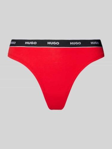 HUGO String mit Label-Detail Modell 'Carousel' in Rot, Größe L