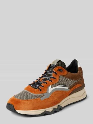 Floris Van Bommel Ledersneaker mit Label-Patch Modell 'De Zager' in Co...