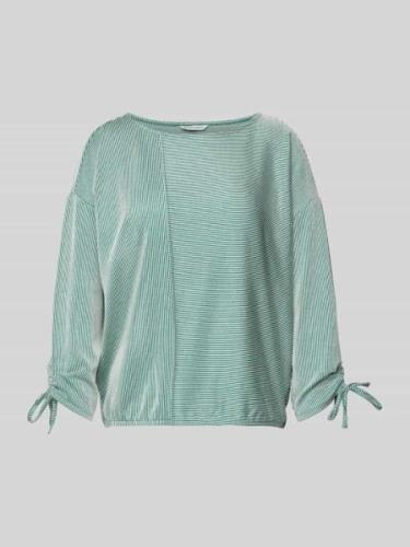 TOM TAILOR DENIM Loose Fit 7/8-Arm Shirt mit Streifenmuster in Mint, G...