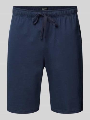 Schiesser Sweatshorts mit Eingrifftaschen in Marine, Größe 48