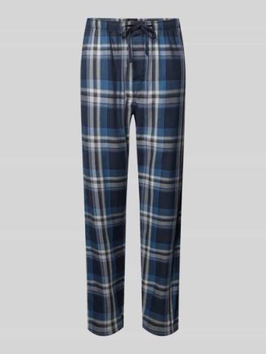 Schiesser Pyjama-Hose mit Eingrifftaschen in Dunkelblau, Größe 48