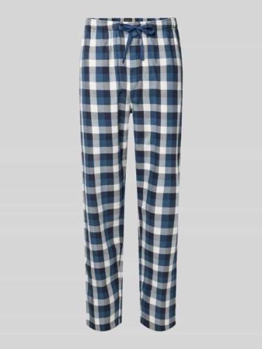 Schiesser Pyjama-Hose mit Eingrifftaschen in Blau, Größe 48