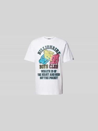 Billionaire Boys Club T-Shirt mit Statement-Print in Weiss, Größe L