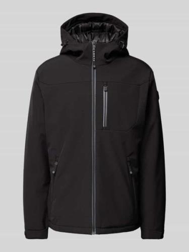 LUHTA Jacke mit Kapuze Modell 'HUKKALA' in Black, Größe 48