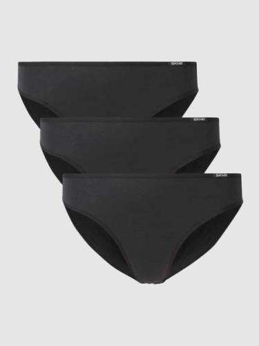 Skiny Slip aus Jersey im 3er-Pack in Black, Größe 36