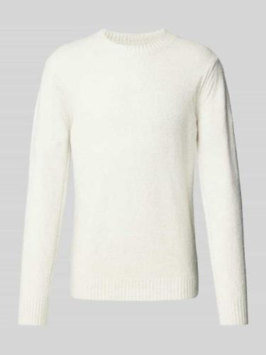 CINQUE Strickpullover mit Rundhalsausschnitt Modell 'ZAC' in Offwhite,...