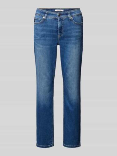 Cambio Used-Look-Jeans in verkürzter Passform Modell 'PIPER' in Blau, ...