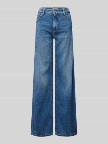 Cambio Wide Leg Jeans im 5-Pocket-Design in Blau, Größe 34