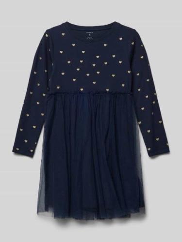 Name It Kleid mit Tüll  Modell 'MINI DOTS' in Blau, Größe 104