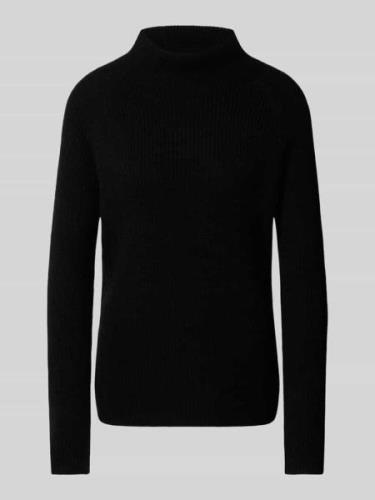 Fynch-Hatton Kaschmirpullover mit Stehkragen in Black, Größe L