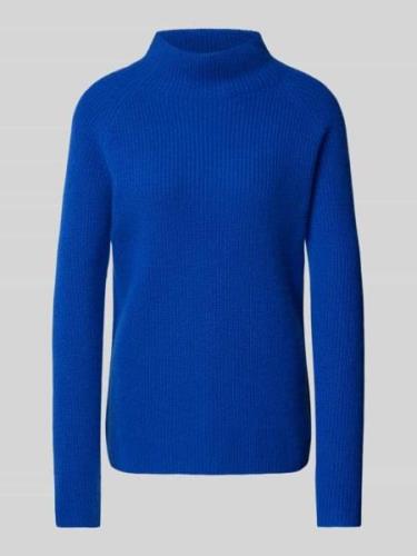 Fynch-Hatton Kaschmirpullover mit Stehkragen in Royal, Größe L