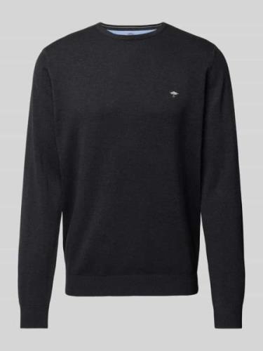 Fynch-Hatton Strickpullover mit Label-Stitching Modell 'Superfine' in ...