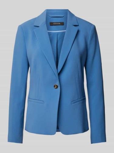 comma Regular Fit Blazer mit Reverskragen in Royal, Größe 40