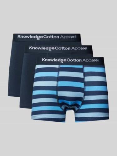 Knowledge Cotton Apparel Trunks mit elastischem Label-Bund im 3er-Pack...