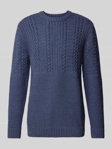 Superdry Strickpullover mit Zopfmuster Modell 'Jacob' in Black, Größe ...