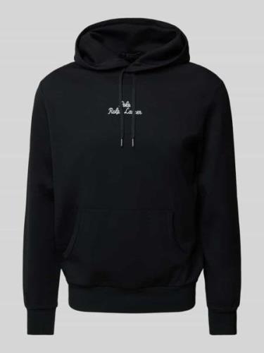 POLO RALPH LAUREN Hoodie mit Logo-Stitching in Black, Größe L