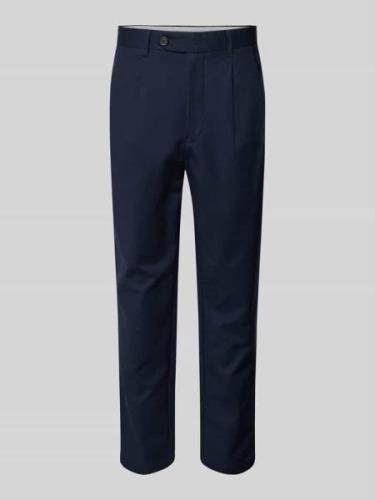 SELECTED HOMME Regular Tapered Fit Bundfaltenhose mit Gürtelschlaufen ...