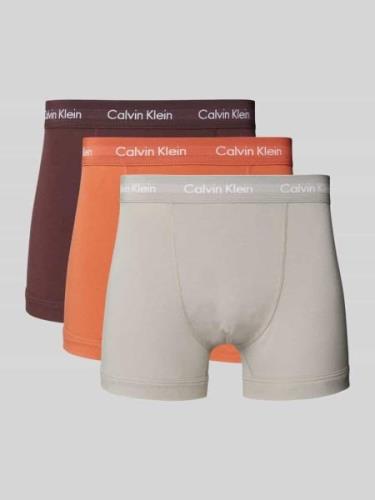 Calvin Klein Underwear Trunks mit Logo-Bund im 3er-Pack in Orange, Grö...