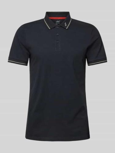 Joy Slim Fit Poloshirt mit Logo-Stitching Modell 'G-Style' in Anthrazi...