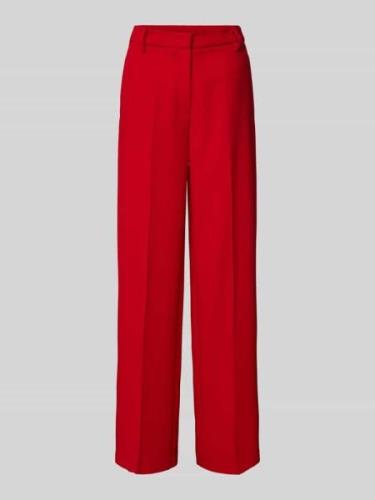 MAC Baggy Fit Stoffhose mit Bügelfalten Modell 'Camilla' in Rot, Größe...