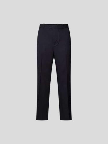 Jacquemus Loose Fit Hose mit Bügelfalten in Marine, Größe 50