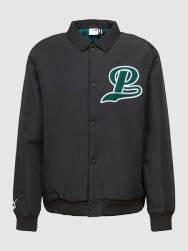 PUMA PERFORMANCE Bomberjacke mit Logo-Stitching in Black, Größe M