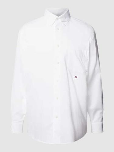 Tommy Hilfiger Freizeithemd mit Button-Down-Kragen in Weiss, Größe L