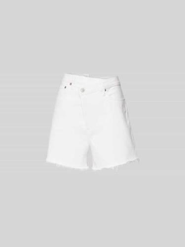 AGOLDE Jeansshorts im Used-Look in Weiss, Größe 30