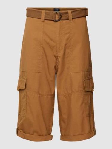 MCNEAL Cargoshorts inklusive Gürtel in Mittelbraun, Größe L