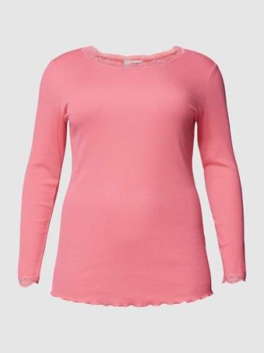 Fransa Plus PLUS SIZE Longsleeve mit Rippenstruktur Modell 'Zamond' in...