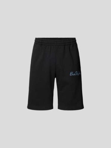 Blue Sky Inn Sweatshorts mit Label-Stitching in Black, Größe M