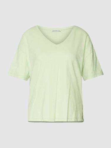 Drykorn T-Shirt aus reiner Baumwolle in unifarbenem Design in Apfel, G...