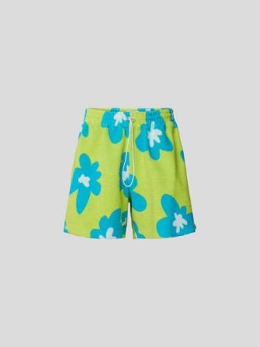 Bonsai Loose Fit Shorts aus Frottee in Neon Gruen, Größe L