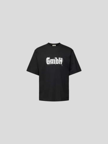 GmbH T-Shirt mit Label-Print in Black, Größe S