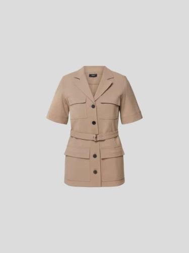 Theory Jacke mit Bindegürtel in Beige, Größe L