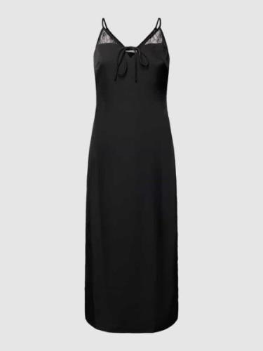 EDITED Midikleid mit Schnürung Modell 'Kami' in Black, Größe 34