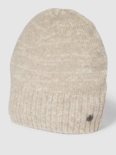 Fraas Beanie mit Label-Patch in Beige, Größe 1